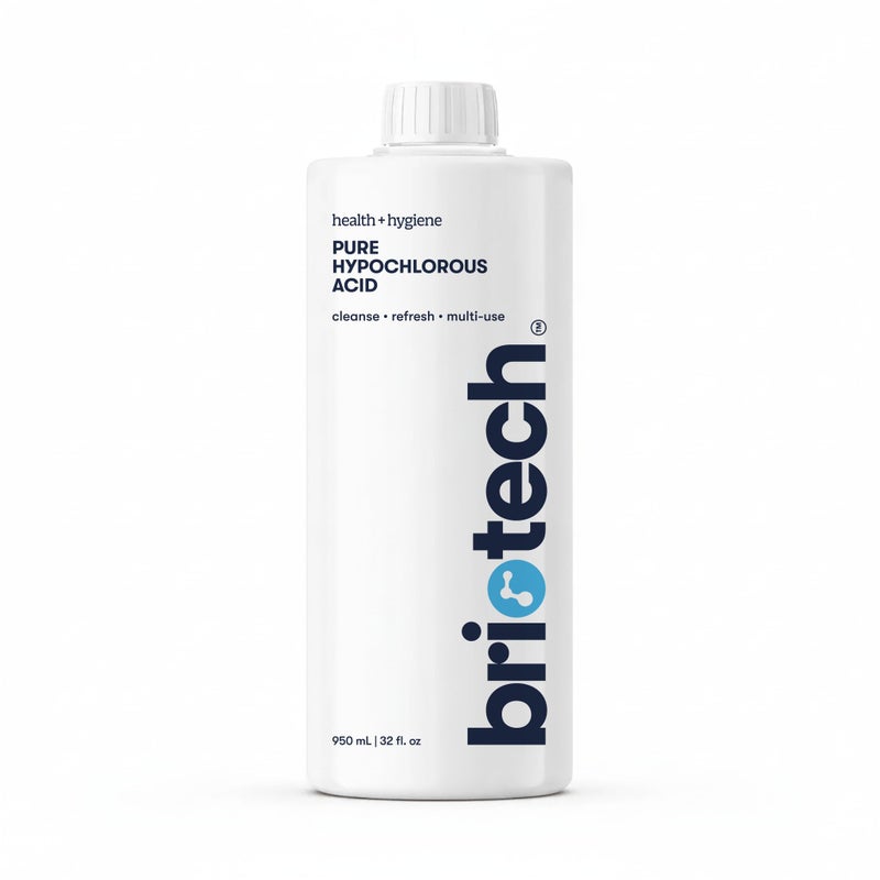 BRIOTECH Pure Hypochlorous Acid Cleanser, Original Premium HOCl Topical Solution, Multi-Purpose Cleaner, Family Approved & Pet Friendly, 32 fl oz Refill - Image 1
