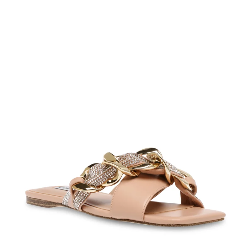 ستيف مادن Flat-Casual Beige Women's Sandals