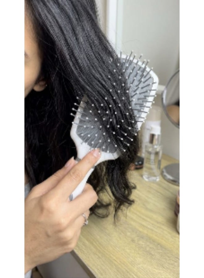 ميجوس فرشاة شعر مستطيلة بيضاء - Image 2