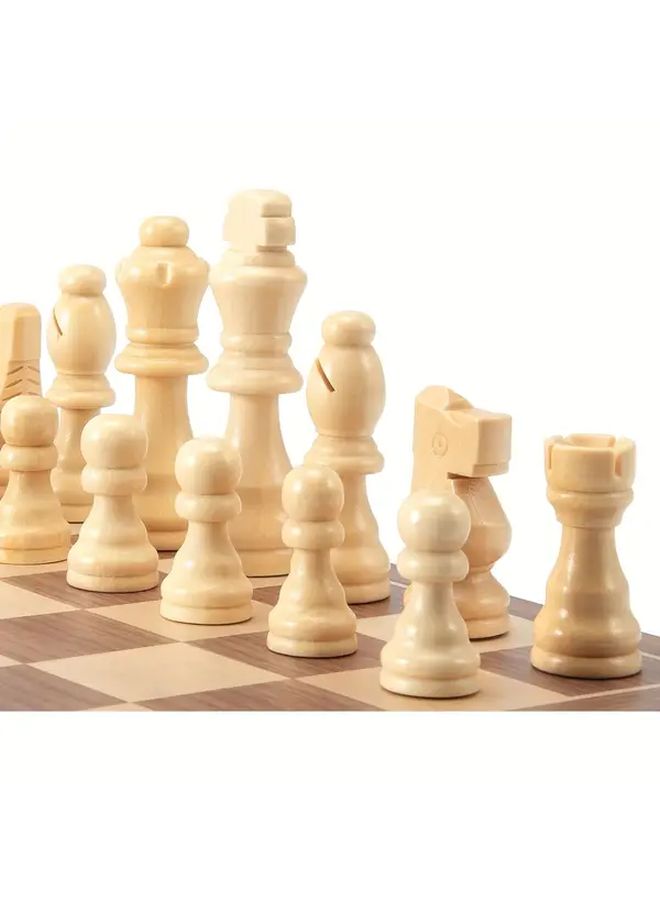 32 Handcrafted Wood Chess Pieces Set 3in King for Adults and Kids - Image 5