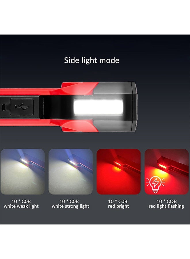 Photon Rechargeable Work Light, 1800mAh Led Work Flashlights with Magnetic Base & Hanging Hook, 180° Rotate Mechanic Flashlight for Car Repair for Car Repairing/Emergency, - Image 4