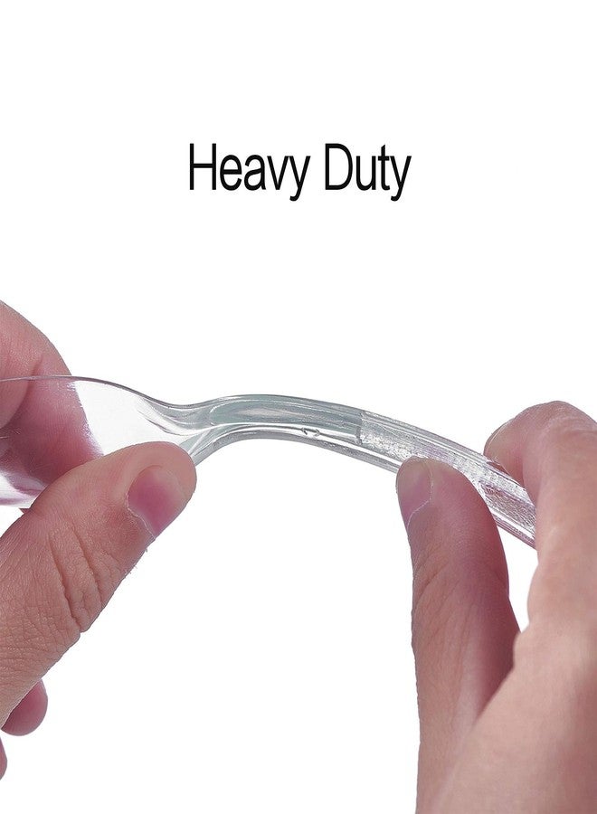 FULING Cutlery Set Plastic Utensils Clear Forks Spoons Knives Disposable Silverware Heavyweight [300 Combo Box] - Image 5