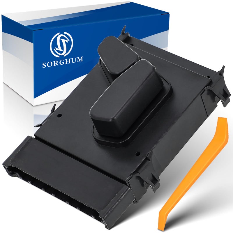 Sorghum Power Seat Switch Front Left Driver Side Adjustment Switch Control Compatible with 1419 Jeep Cherokee 0519 Chrysler 300 0910 Dodge Ram 1500 10 Pins Replace 56049433AD 56049433AE