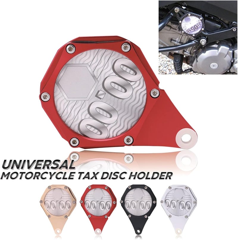 Portable ATV Motorcycle- Motorbike Bike Scooter- Moped- Tax Disc Holder Plate Plate Motorcycle- Moped- Motorbike Permit Aluminum - Image 2