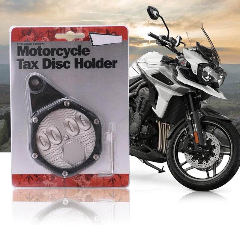 Portable ATV Motorcycle- Motorbike Bike Scooter- Moped- Tax Disc Holder Plate Plate Motorcycle- Moped- Motorbike Permit Aluminum - Image 4