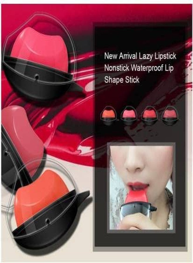 VBA Korean Style Apple Shape Ice Cream Matte Velevt Maroon Lipstick Long Lasting Moisturizer Lips Waterproof Lip Gloss (Maroon) - Image 5