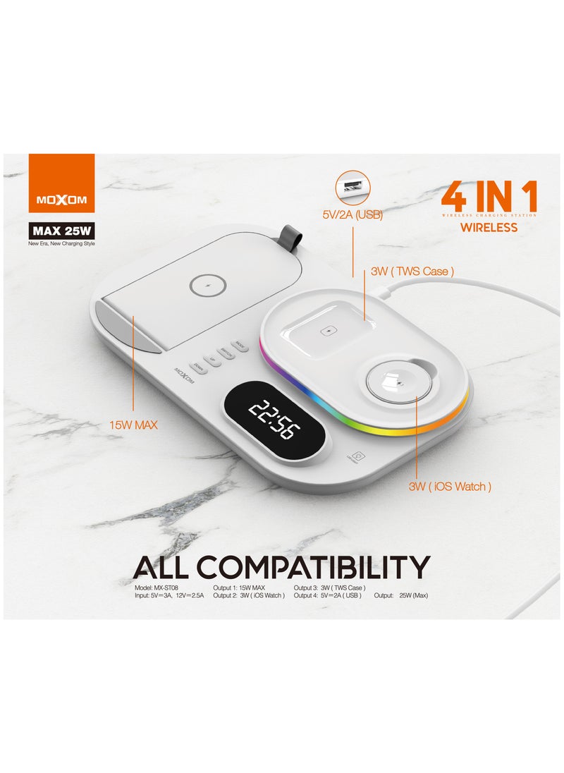 MOXOM 4in1 Wireless Charger MX-ST08  - Image 3