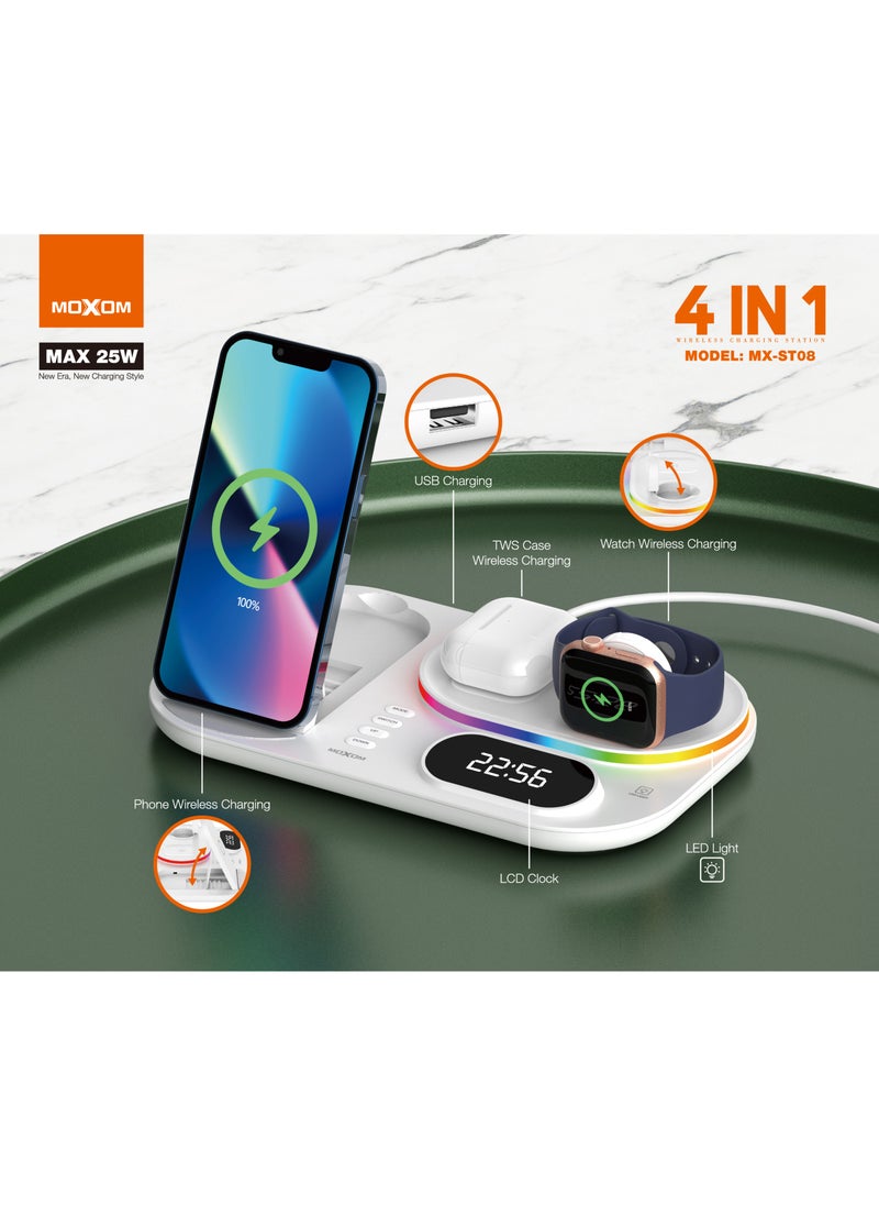 MOXOM 4in1 Wireless Charger MX-ST08  - Image 1