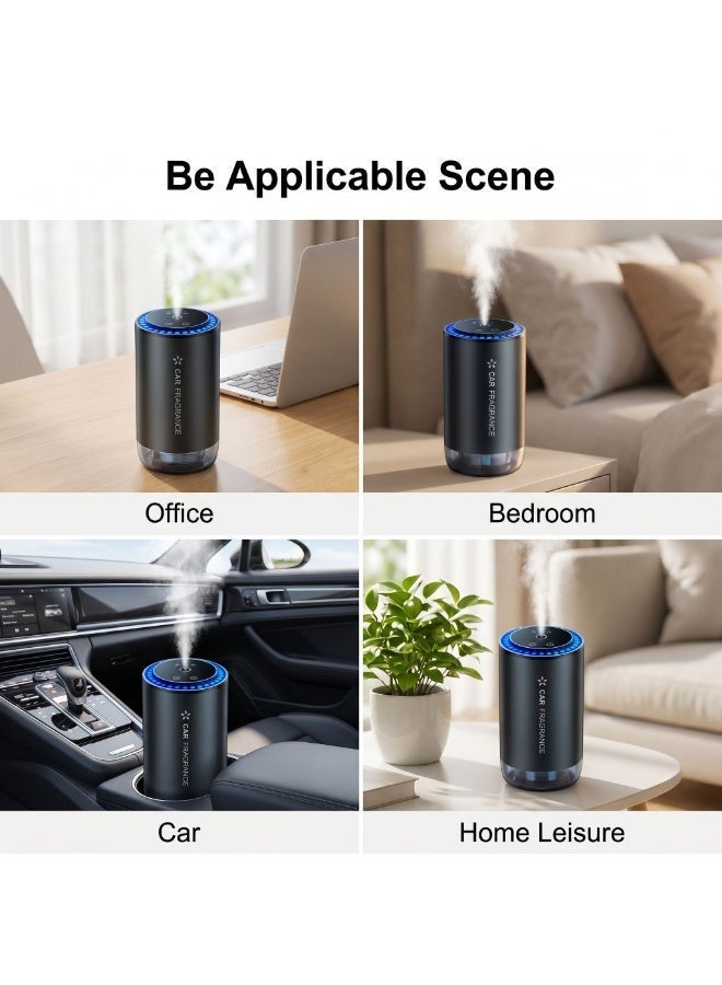 syta Car Diffuser Humidifier, Essential Oil Diffuser Spray（Scent diffuser + 50ml Cologne Fragrance） Usb Mini Portable Diffuser For Car Home Office Bedroom，Family atmosphere lamp - Image 2