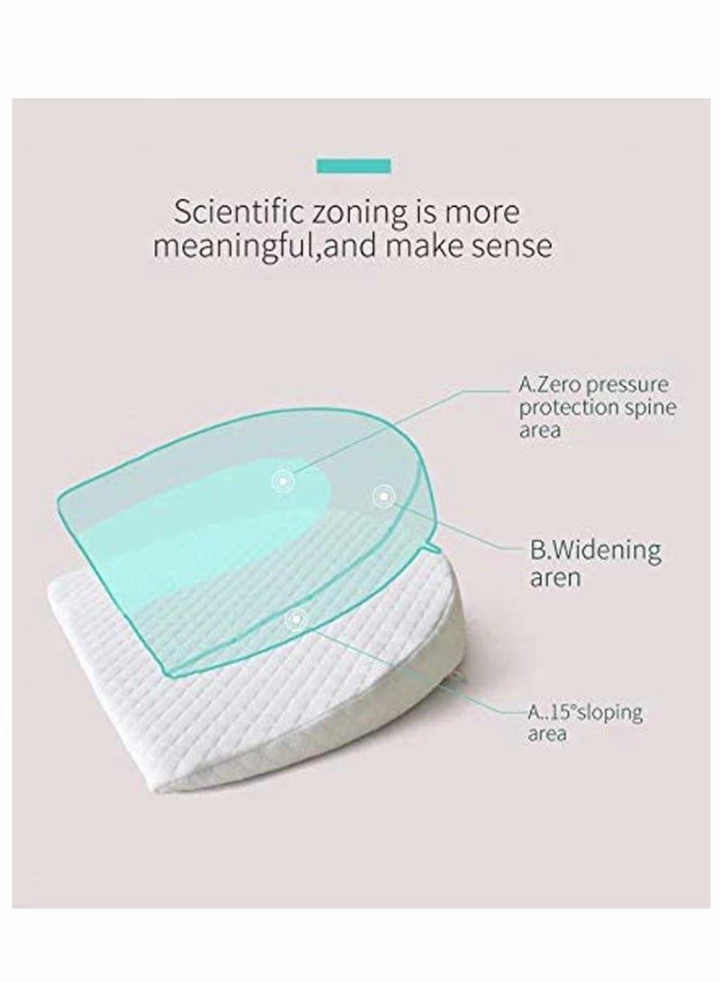Baby Wedge Pillow for Reflux Baby Sleep for Infant and Newborn Colic and Congestion Universal Bassinet Pram Moses Basket Stroller Crib Cot Bed with Removable Washable Cover - Image 5