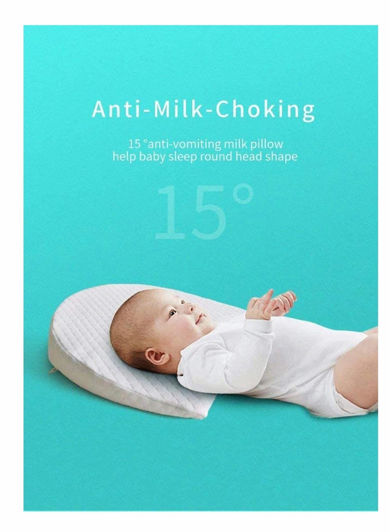 Baby Wedge Pillow for Reflux Baby Sleep for Infant and Newborn Colic and Congestion Universal Bassinet Pram Moses Basket Stroller Crib Cot Bed with Removable Washable Cover - Image 3