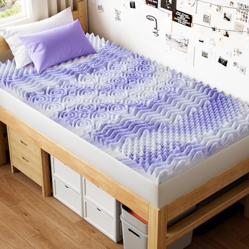 Dreamsmith 3 Inch Mattress Topper 7Zone Memory Foam Mattress Topper Pressure Relief Soft Mattress Pad CertiPURUS Certified Twin Size Bed