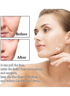 West&Month 40 Patches Face Lift Tape V-Shaped Invisible Tap Stickers Double Chin V Line Lifting Patch Tighten Hide And Wrinkles Around The Eyes And Neck Saggy Skin Make Up Tools  - Image 3