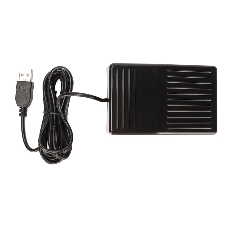 USB Foot Switch Pedal Mechanical Switch Multifunctional Single Foot Switch Pedal with 2 Meters Cable for Computer - Image 1