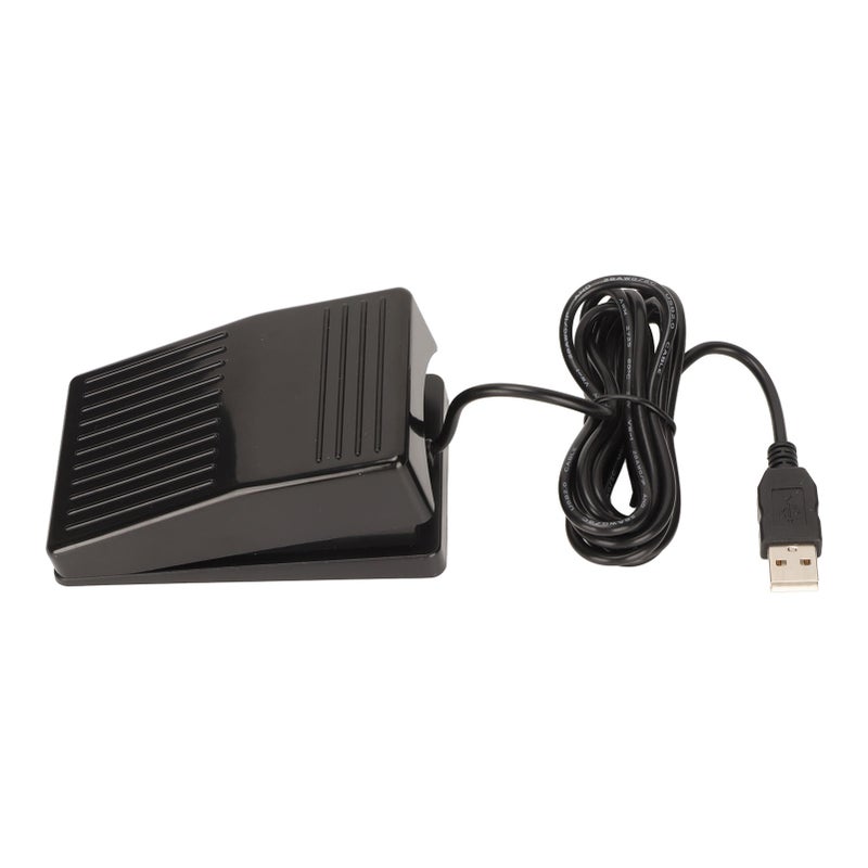 USB Foot Switch Pedal Mechanical Switch Multifunctional Single Foot Switch Pedal with 2 Meters Cable for Computer - Image 2