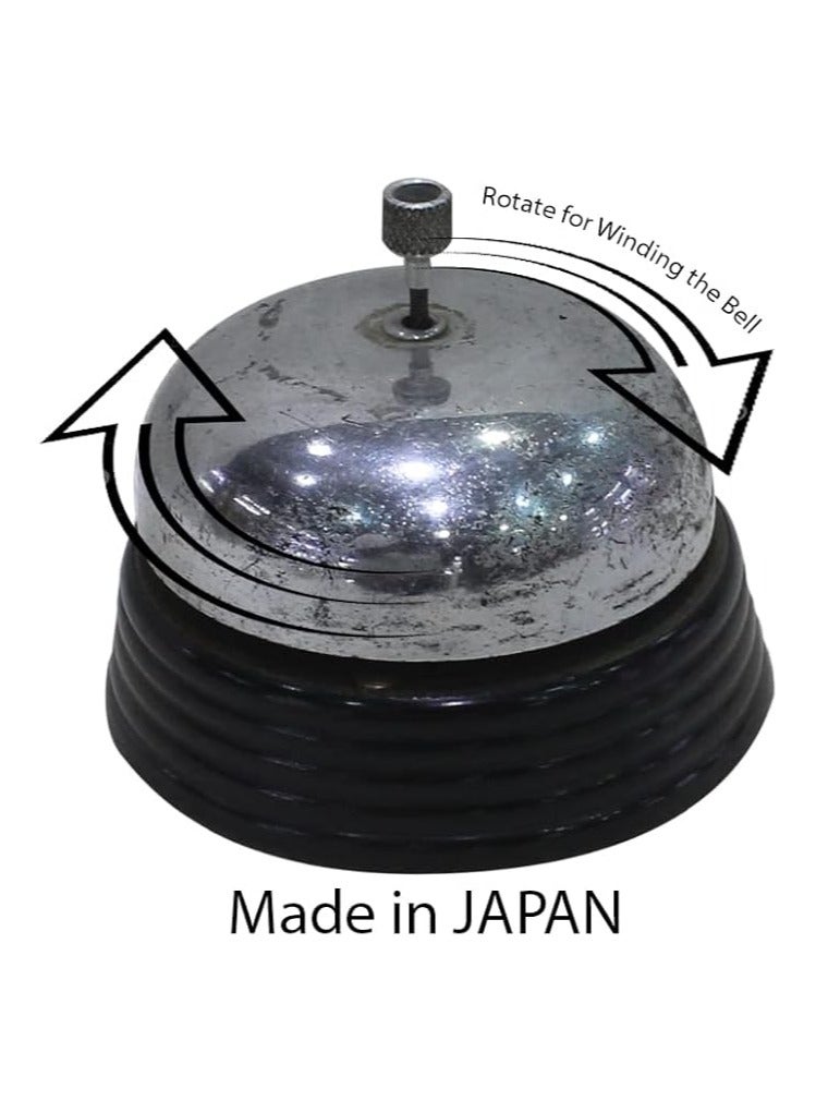 Vintage Office Desk Bell Winding | Made in Japan | Unique Piece | Rare Found | Ringing with of Sound  - Image 2