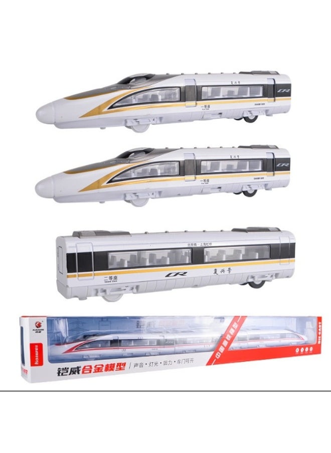 Generic - Extended Alloy High-speed Rail Magnetic High-speed Rail With Light Voice Broadcast Back Force Can Open The Door Fuxing Number-Color:Remote Control Color Random Box - Image 1