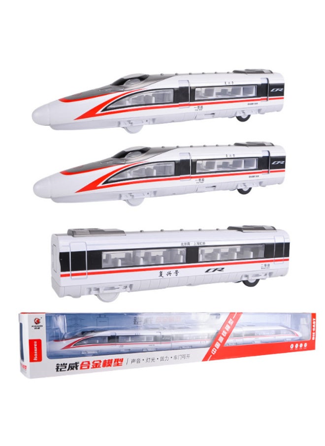 Generic - Extended Alloy High-speed Rail Magnetic High-speed Rail With Light Voice Broadcast Back Force Can Open The Door Fuxing Number-Color:Remote Control Color Random Box - Image 1