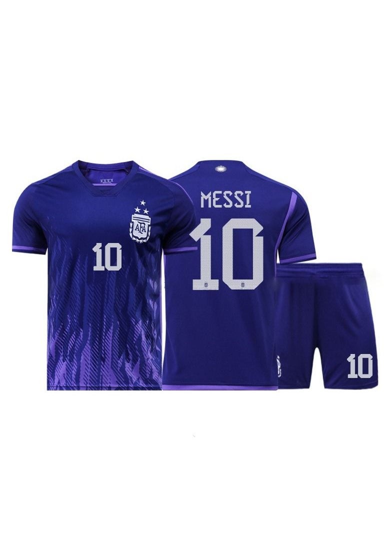 إم مياويان - M MIAOYAN 2022 كأس العالم الأرجنتين بعيدا فريق موحد رقم 10 ميسي الرجال والنساء الكبار زي كرة القدم ملابس المشجعين - Image 1