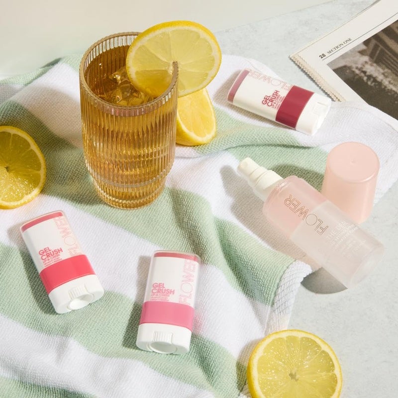 Flower Beauty جل الشفاه والخدود من FLOWER بيوتي | بلش كريمي وصبغة شفاه في عصا متعددة الاستخدامات المحمولة | انفجار مرطب من اللون | (توت أسود) - Image 4