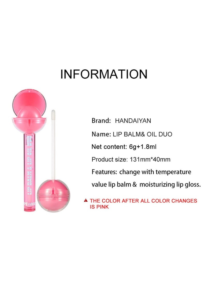 Handaiyan 2 IN 1 Lip Balm and Lip Oil Duo  - Image 5