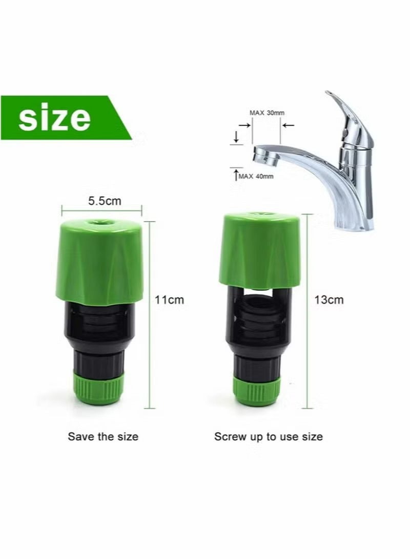 بينكو الحنفية خرطوم موصل ، مجموعتين من مطبخ حديقة سقي الحنفية خرطوم المشبك محول أداة عالمية الحنفية محول محول مطبخ الأنابيب والتجهيزات المشتركة ، مع 6 نقاط المسمار الداخلي الحنفية موصل - Image 2