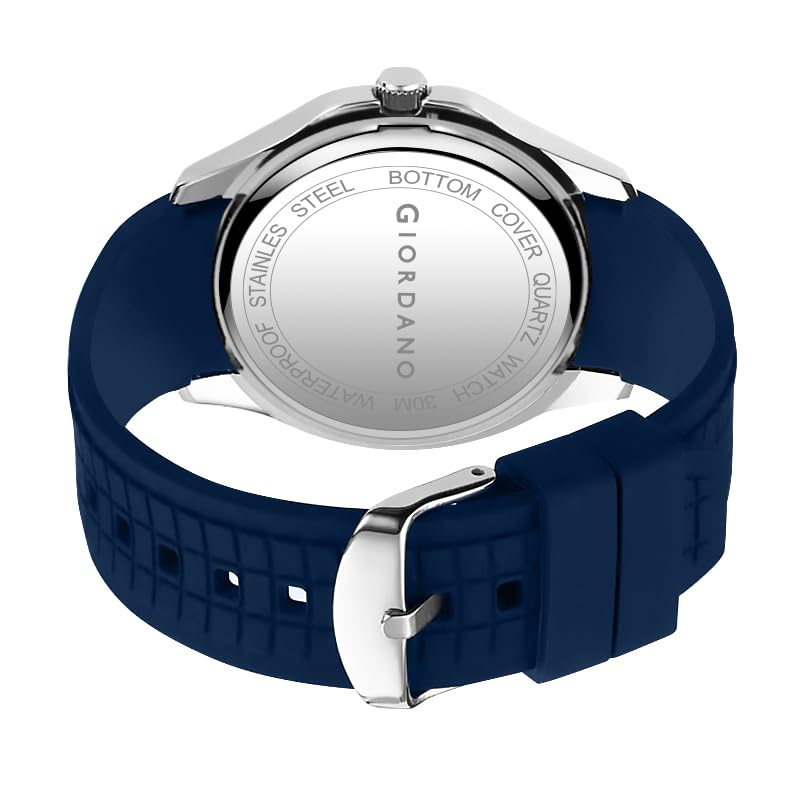 Giordano Modern Analog Watch with Textured dial and Sleek Silicon Strap for Men - GZ-50118 - Image 4