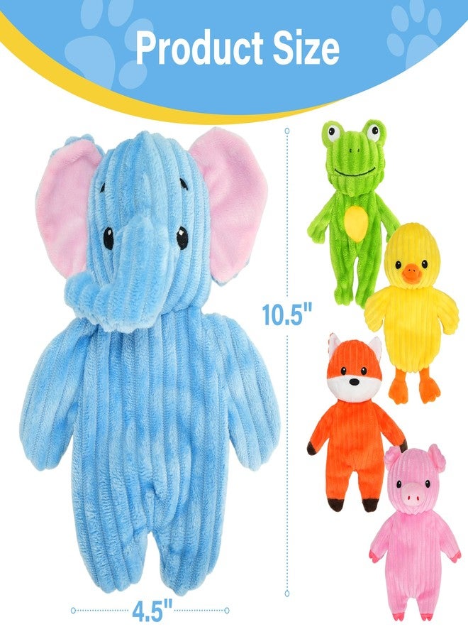 Prime Pets Dog Toys, 5 Pack, Plush Dog Squeaky Toys, No Stuffing Bodies, Crinkle Animals Pet Toy for Small Medium Large Dogs, Puppy Chew Toy to Keep Them Busy - Image 4