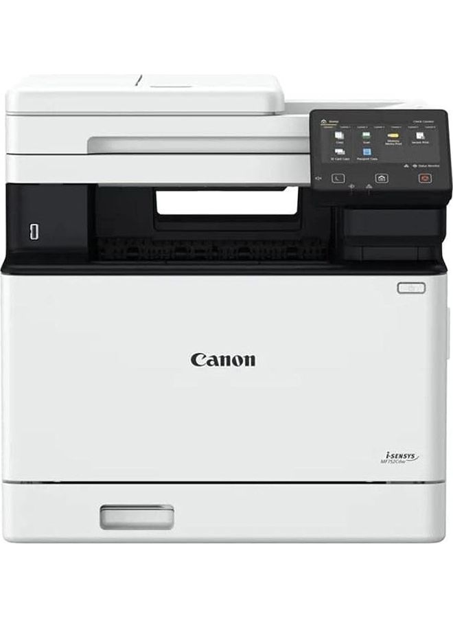 Canon MF752Cdw 4 In 1 Print Copy Scan Fax Multifunction Wi-Fi Colour Laser Printer White - Image 1