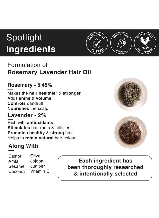 Soulflower - Rosemary Lavender Hair Oil & Onion Biotin Shampoo Combo Hair Growth Nourishment Healthy Hair Paraben & Mineral Oil Free Vegan Cruelty Free Pack Of 2 Kg - Image 1