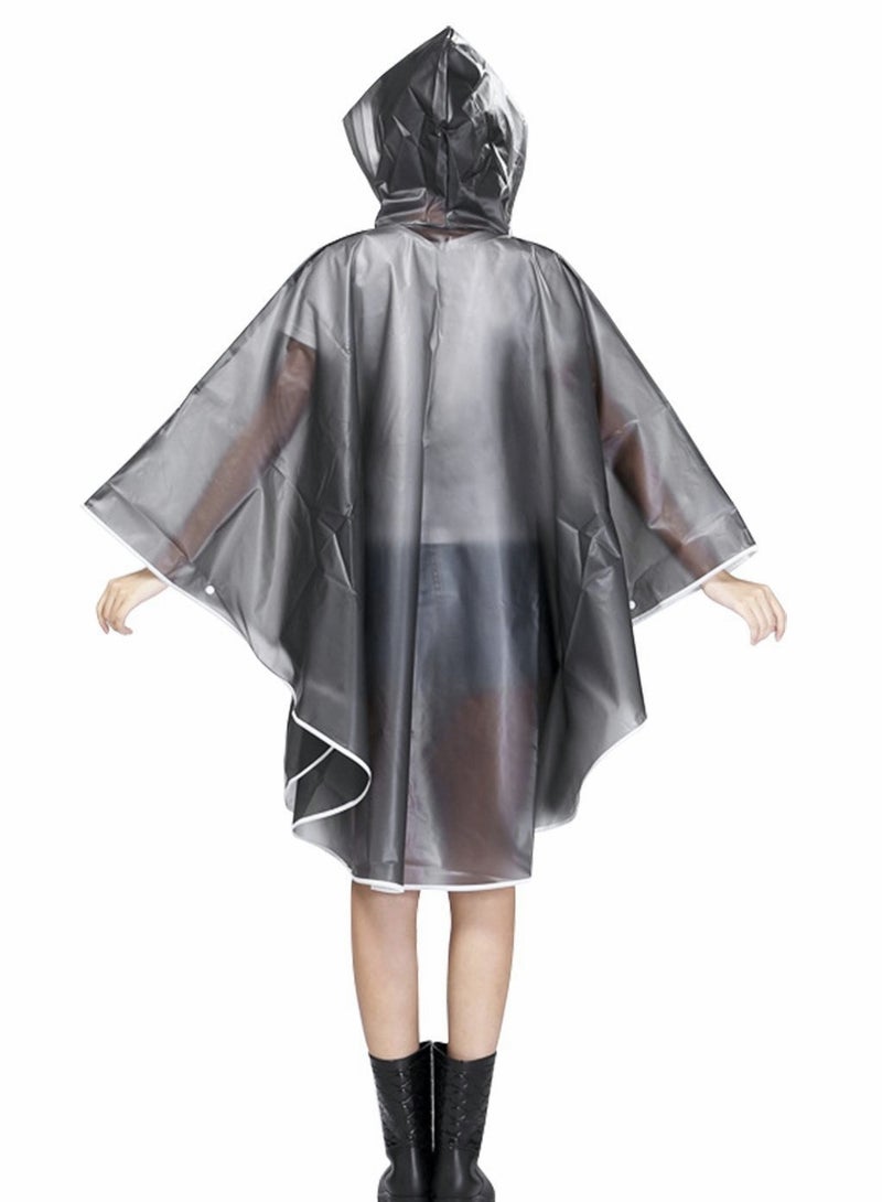 Clear Reusable Rain Poncho for Adults and Women with Hoods and Sleeves Ideal for Travel Festivals and Outdoor Activities - Image 4