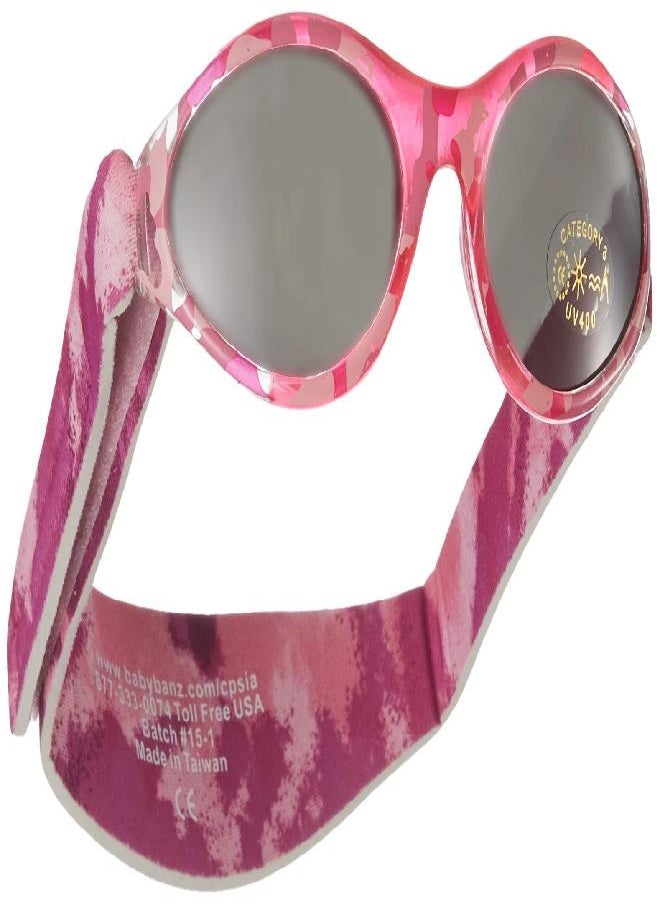 Baby Banz - Banz Baby Girls Adventure Banz Swimming Goggles, Pink Diva Camo, 2 Us - Image 1