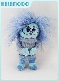 HALAMODO Inside Out Sweater - wearing Worrier Q - version Plush Toy - A Sweet and Thoughtful Item for Birthday Giving, Perfect for Decorating Bedroom, Living Room, and Desk Areas, and a Must - have for Office Relaxation 21 cm  - Image 1
