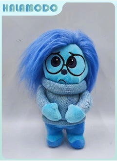 HALAMODO Inside Out Sweater - wearing Worrier Q - version Plush Toy - A Sweet and Thoughtful Item for Birthday Giving, Perfect for Decorating Bedroom, Living Room, and Desk Areas, and a Must - have for Office Relaxation 21 cm  - Image 2