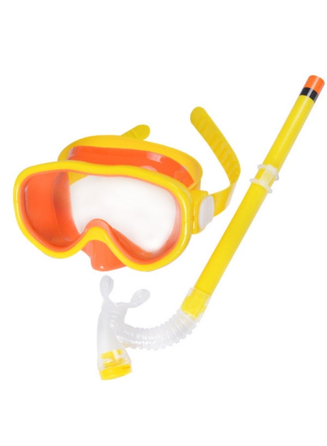 KUYING New Children's Diving Goggles Breathing Tube PE Edge Bone Bag Set
