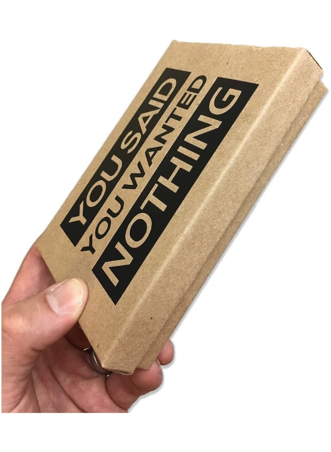 Box of Nothing - Funny Gag Gift for People Who Want Nothing | Perfect Prank Stocking Stuffer for Birthdays, Anniversarie - Image 4