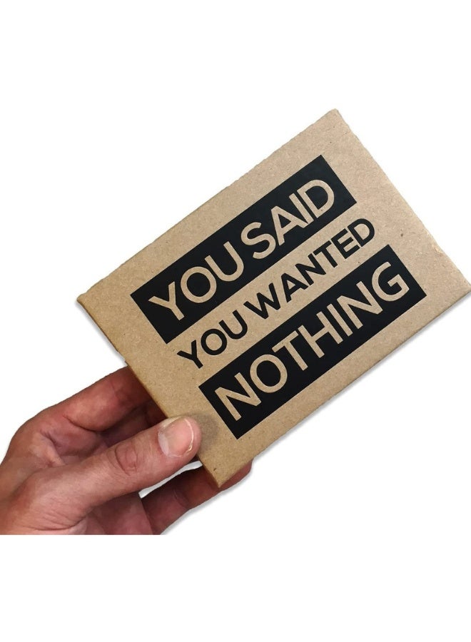 Box of Nothing - Funny Gag Gift for People Who Want Nothing | Perfect Prank Stocking Stuffer for Birthdays, Anniversarie - Image 2