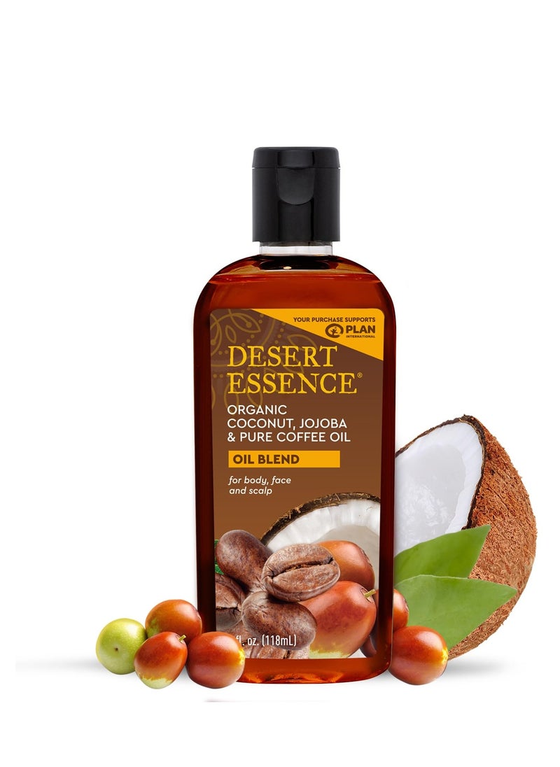 DESERT ESSENCE Desert Essence Organic Coconut with Jojoba and Pure Coffee Oil - 4 fl oz  - Image 1