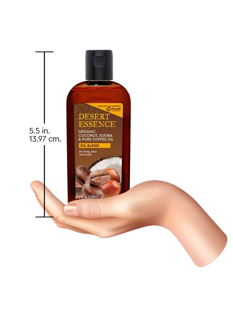 DESERT ESSENCE Desert Essence Organic Coconut with Jojoba and Pure Coffee Oil - 4 fl oz  - Image 3