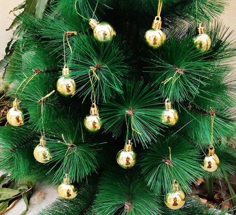 Elite Store Christmas Tree Ornaments Hanging GoldSilver Balls for Xmas DecorationParty FavourFestivalHome DecorLiving Room 24 Pieces 12 Gold 12 Silver - Image 2