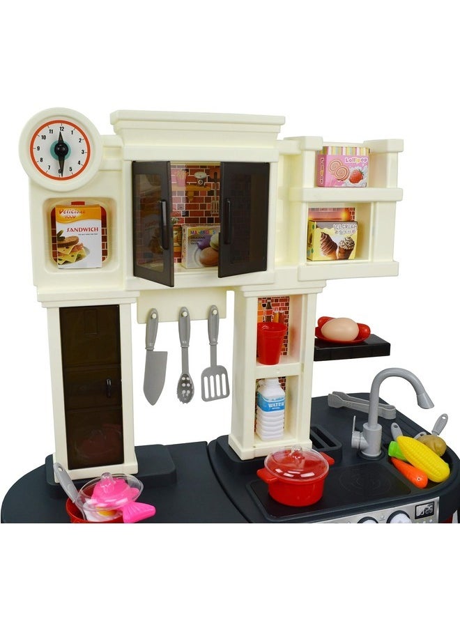 Toy Box - Talented Chef Role Play Toy Kitchen Playset with Realistic Sounds, Sink Basin, Stove, Oven and Utensils for Kids, Ages 3+ - Image 1