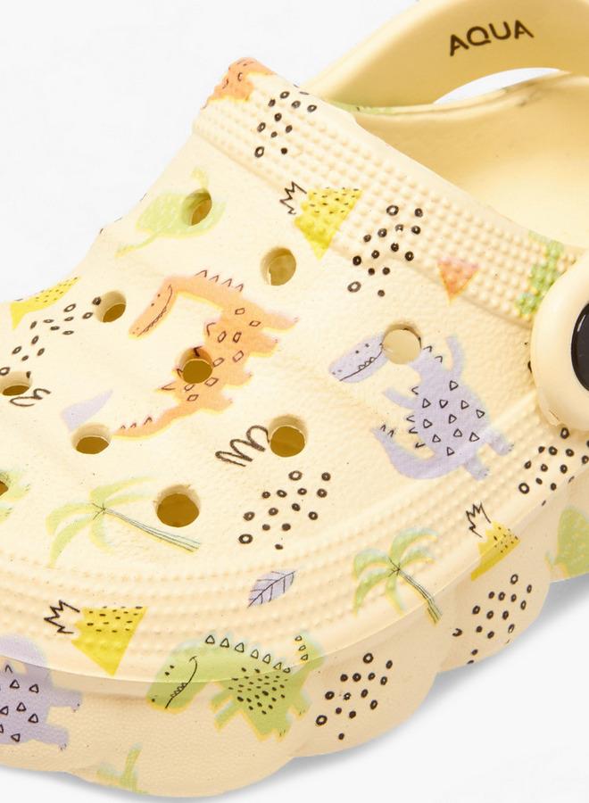 Aqua Boys Printed Clogs - Image 4