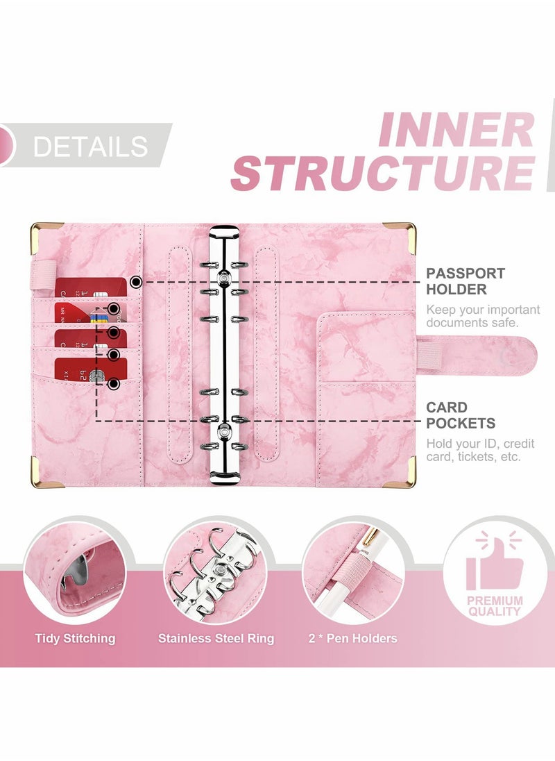 Excefore Budget Binder with Zipper Envelopes Cash for Budgeting Money Organizer  - Image 3