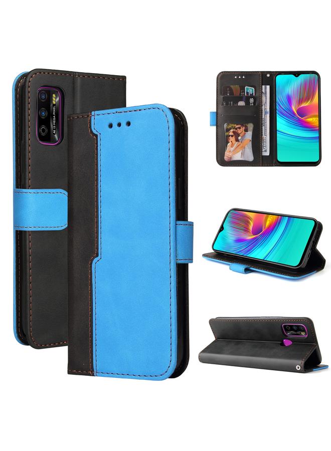 Zaboon Case For Infinix Hot 9 Play Business Stitching-Color Horizontal Flip PU Leather Case with Holder & Card Slots & Photo Frame - Image 1