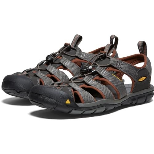 KEEN mens Clearwater Cnx-m Sandal, Raven/Tortoise Shell, 8 US - Image 4