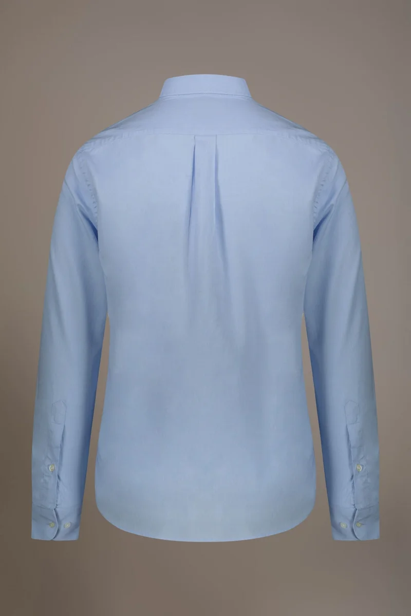 Doppelganger Blue Washed shirt button down collar comfrot - Sky for Men | Best Price UAE