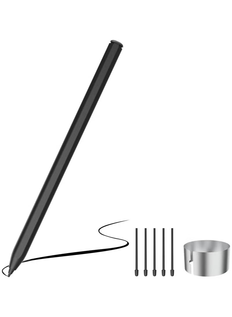 ستايلس قلم رقمي، قلم إلكتروني لأجهزة Remarkable 2، سامسونج، Kindle - حساسية مستوى الضغط 4096، رفض راحة اليد، إمالة طبيعية، ممحاة خلفية ومغناطيس، لا حاجة للشحن، 5 رؤوس احتياطية ومشبك واحد - Image 1