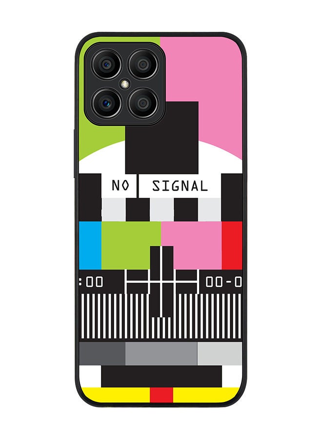 Stylizedd Rugged Black edge case for Honor X8 Slim fit Soft Case Flexible Rubber Edges Anti Drop TPU Gel Thin Cover - No Signal TV - Image 1