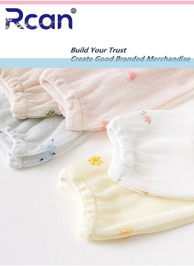Rcan 3 Pairs Thin Mesh Hollow Stretch Over The Knee Long Cotton Baby Socks Set Anti Mosquito Socks for Summer for Little Baby Unisex  - Image 3