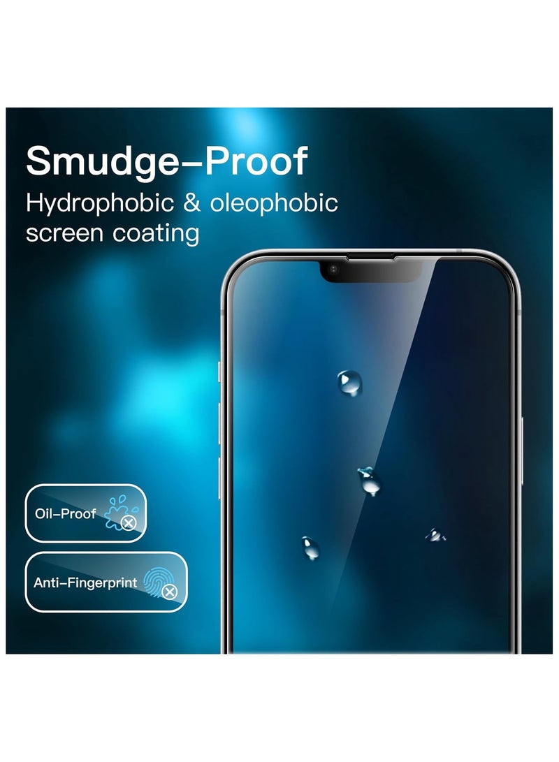 أكاليكس واقي شاشة بتغطية كاملة لهاتف iPhone 16e مقاس 6.1 بوصة 2025، غشاء زجاجي مقوى 9H، مناسب للحافظات، شفاف عالي الدقة، عبوة من 3 قطع - Image 4